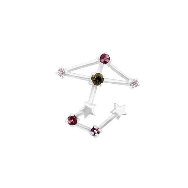 Eppi Goldener Ohrring mit Sternzeichen Sagittarius von Eppi