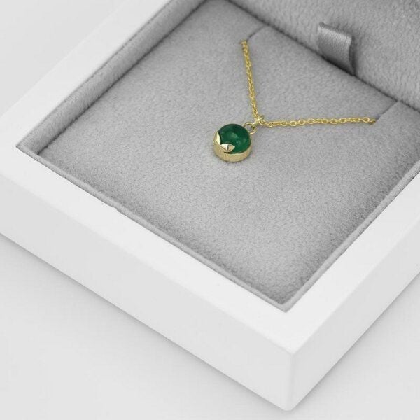 Eppi Goldkette mit Onyx-Cabochon Anhänger Azalea Eppi Goldkette mit Onyx-Cabochon Anhänger Azalea von Eppi