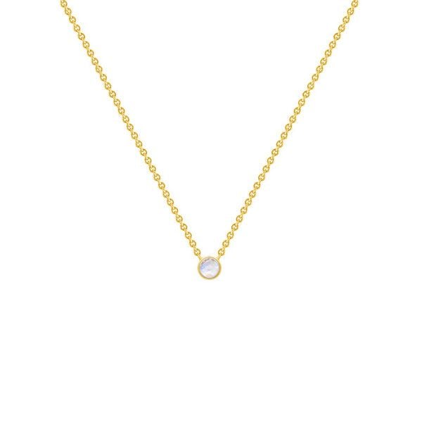 Eppi Minimalistischer Kettenanhänger in Silber und mit Mondstein Glosie von Eppi