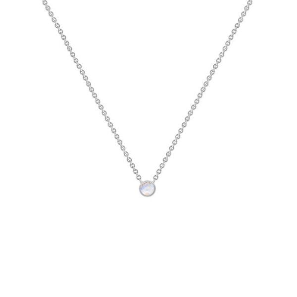 Eppi Minimalistischer Kettenanhänger in Silber und mit Mondstein Glosie von Eppi