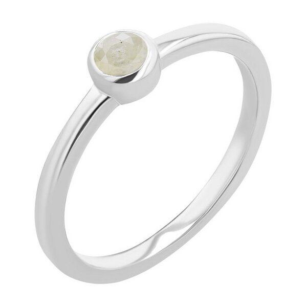 Eppi Minimalistischer Ring mit einem Salt and Pepper Diamanten Emilien von Eppi