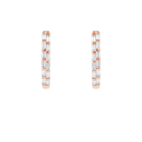 Eppi Runde Ohrringe mit Lab Grown Diamanten in Baguette-Form Hamish von Eppi