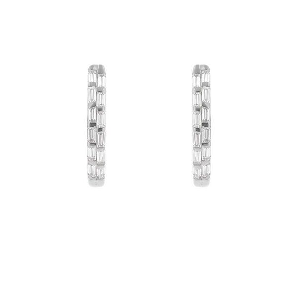 Eppi Runde Ohrringe mit Lab Grown Diamanten in Baguette-Form Hamish von Eppi