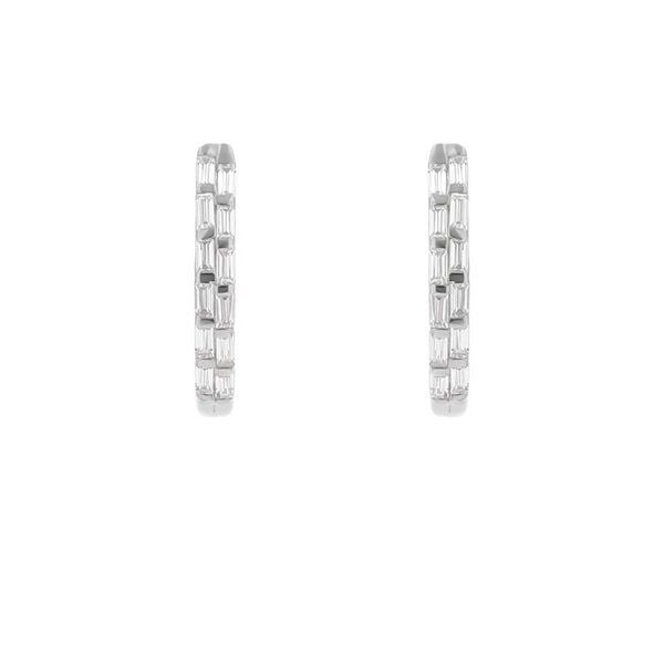 Eppi Runde Ohrringe mit Lab Grown Diamanten in Baguette-Form Hamish von Eppi