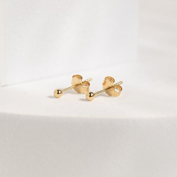 Eppi Silberne Mini Kugel Ohrringe Sphere von Eppi