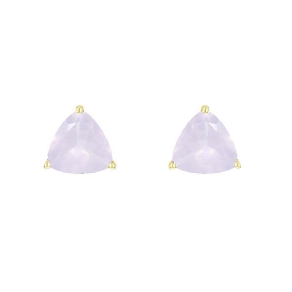 Eppi Silberne Ohrstecker mit Rosenquarz Nellie von Eppi