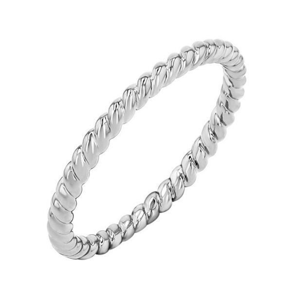 Eppi Silberner geflochtener Ring Twisty von Eppi