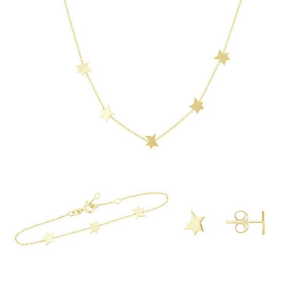 Eppi Silbernes Schmuck-Set mit Anhängern Der kleine Prinz von Eppi