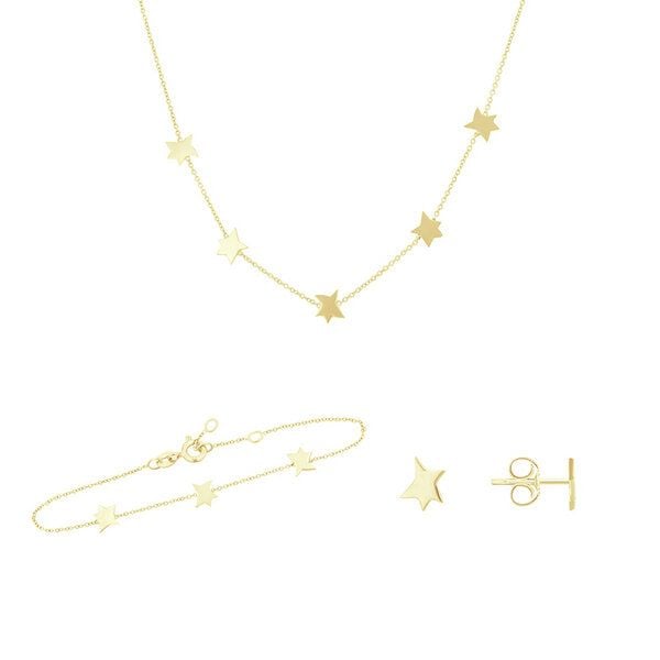Eppi Silbernes Schmuck-Set mit Anhängern Der kleine Prinz von Eppi