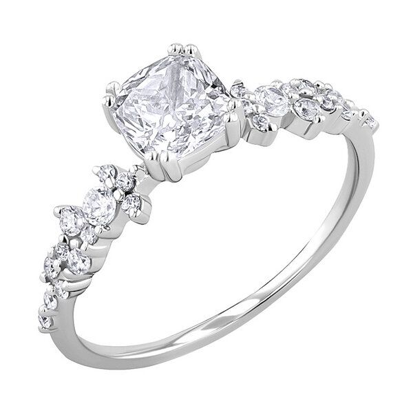 Eppi Verlobungsring mit Moissanit und Lab Grown Diamanten Alys von Eppi