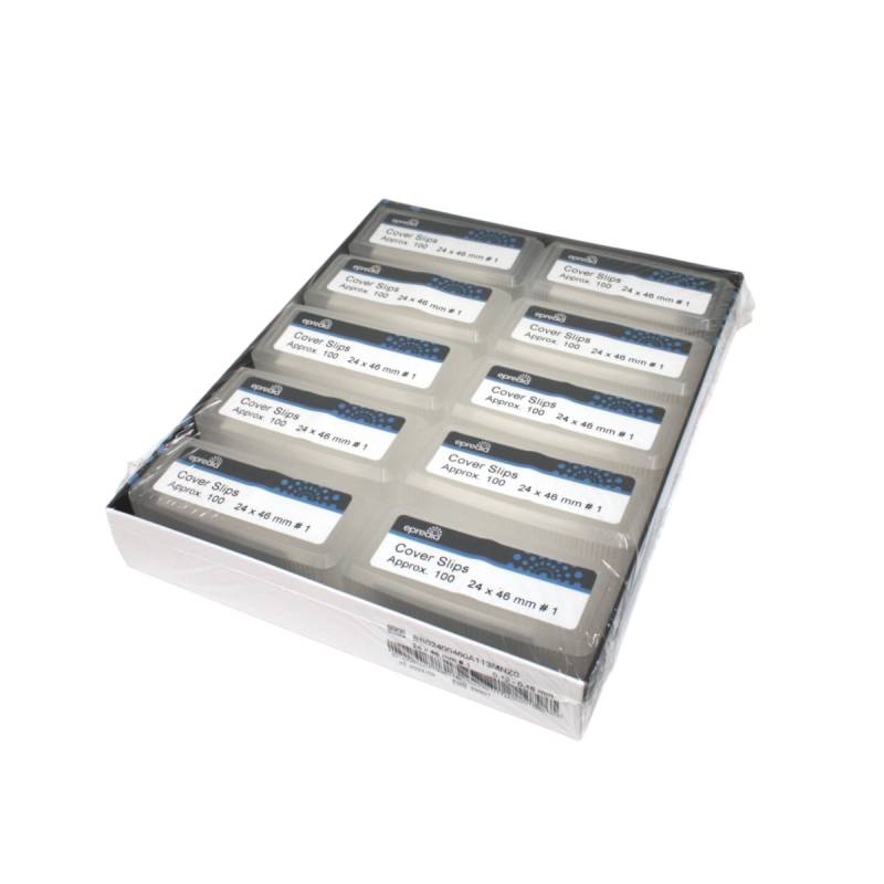1000stk Epredia BB02400460A113MNZ0 Deckgläser 24x46mm #1 0,13-0,16mm 1000stk Epredia BB02400460A113MNZ0 Deckgläser 24x46mm #1 0,13-0,16mm von Epredia