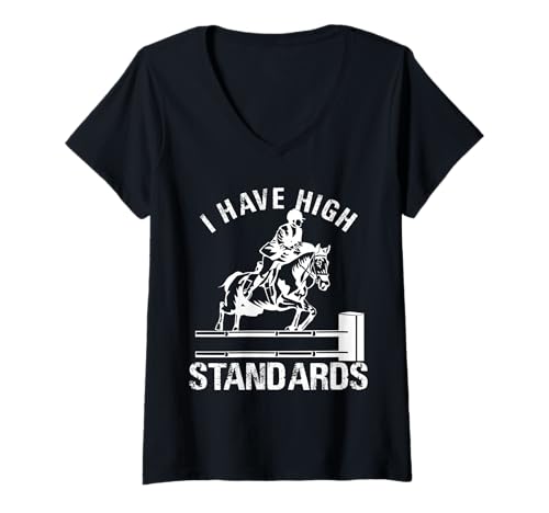 Damen REIT-Design mit hohem Standard T-Shirt mit V-Ausschnitt Damen REIT-Design mit hohem Standard T-Shirt mit V-Ausschnitt von Equestrian Elite Designs