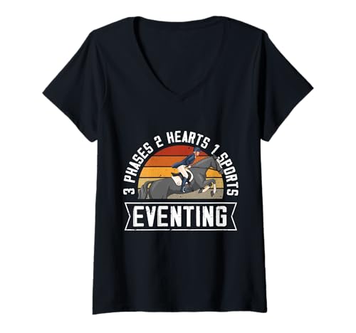 Damen REIT-Design T-Shirt mit V-Ausschnitt Damen REIT-Design T-Shirt mit V-Ausschnitt von Equestrian Passion Apparel