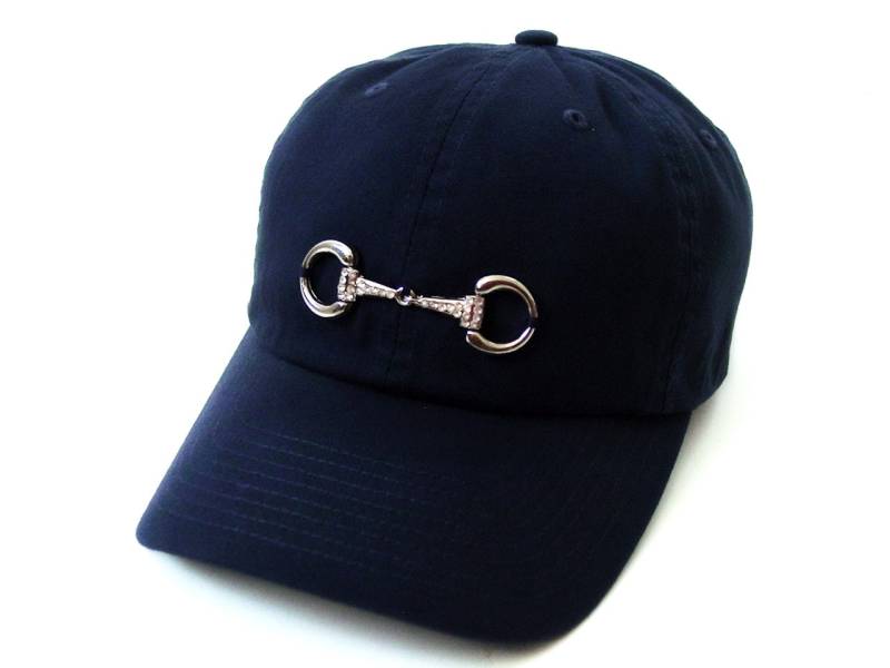 Reiter Sonnenhut - Bling Bit Cap Navy Baseball Reiterkappen Snaffle Pferde-Bit-Caps Geschenke Für Pferdeliebhaber von EquineAccents
