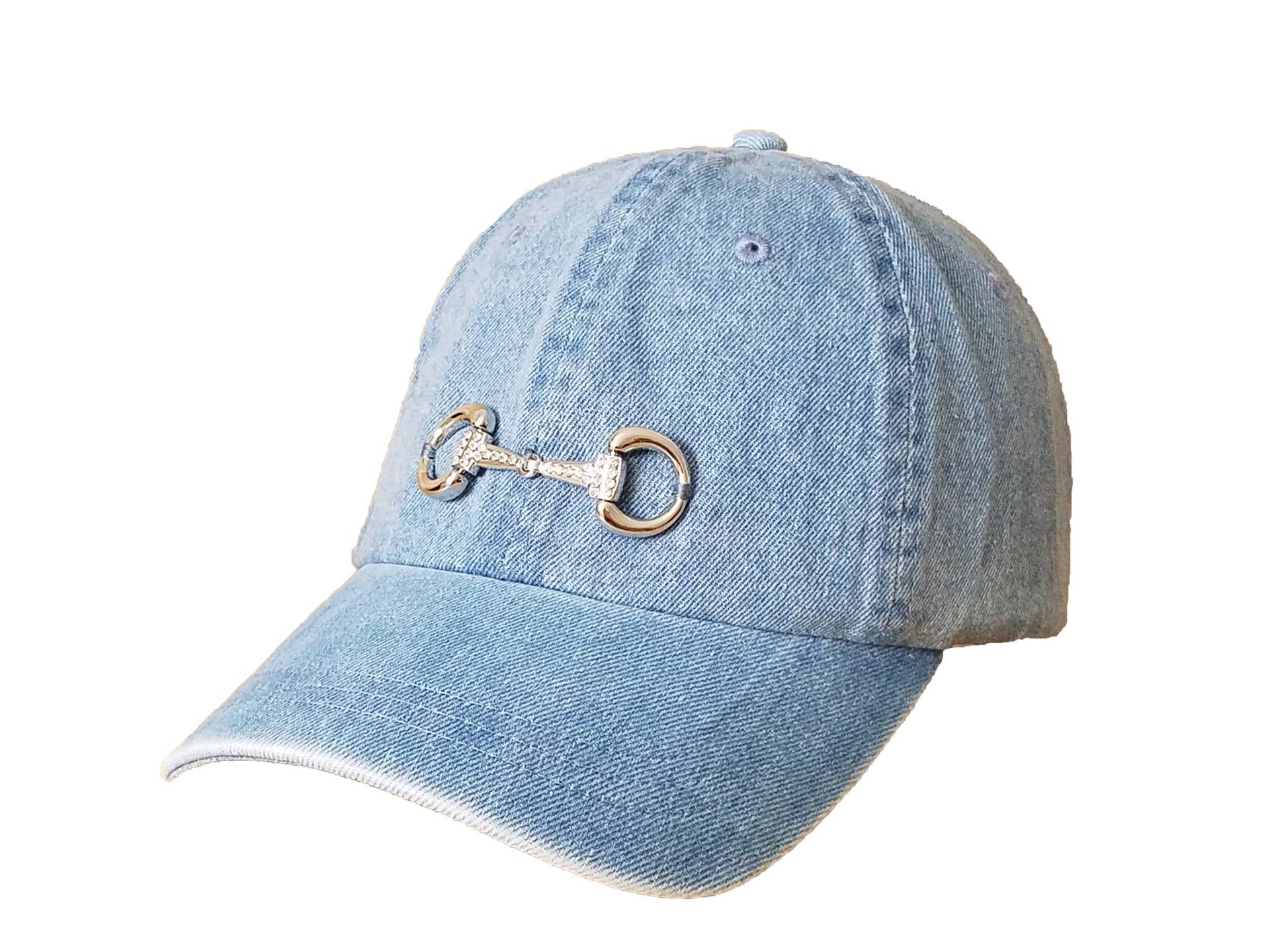 Reiter Sonnenhut - Bling Snaffle Bit Cap Stone Washed Denim Baseball Pferdeliebhaber Caps Jeans Reiter Sonnenhut - Bling Snaffle Bit Cap Stone Washed Denim Baseball Pferdeliebhaber Caps Jeans von EquineAccents