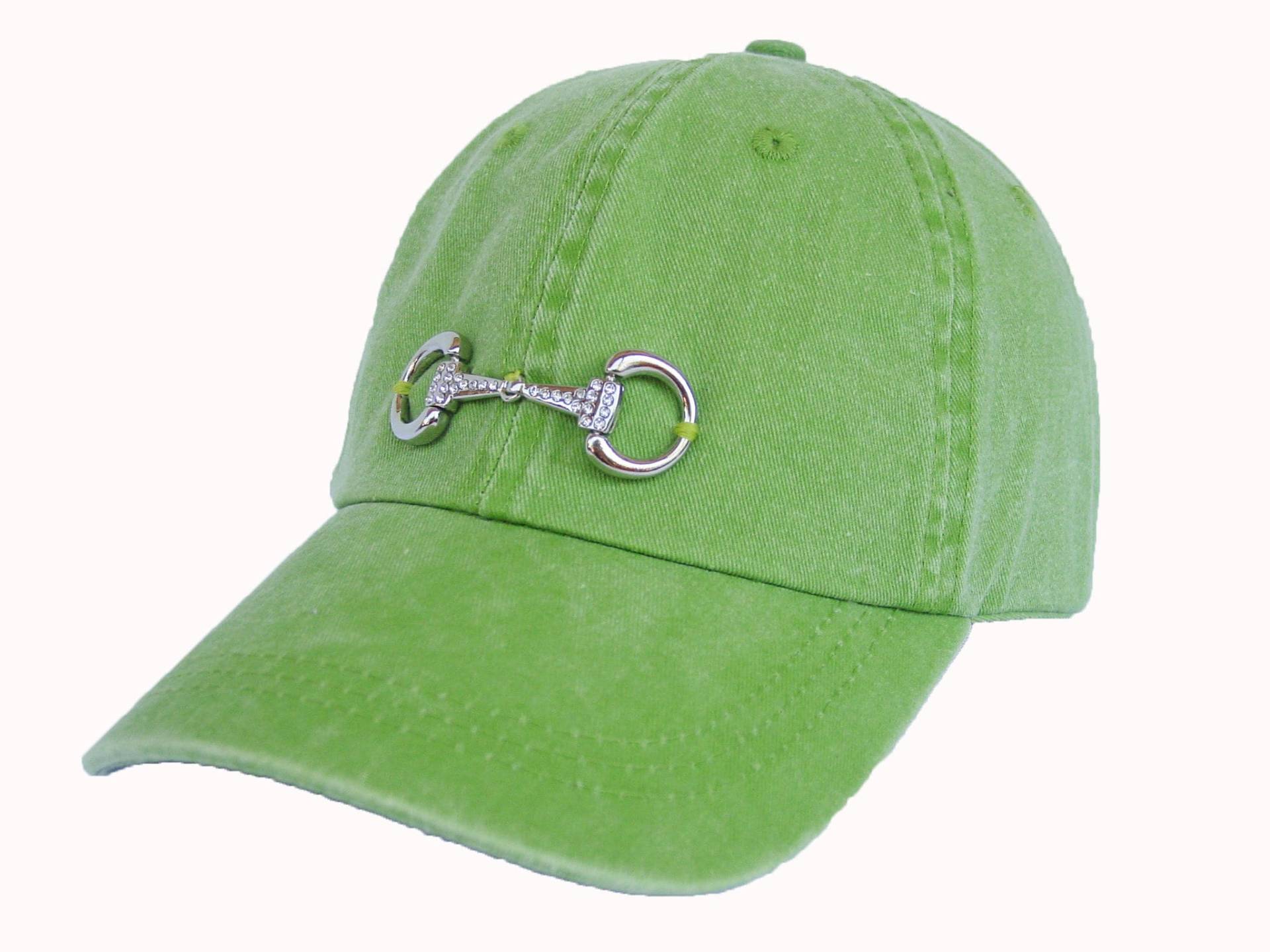 Reiterkappen - Bling Snaffle Bit Cap Kaktus Grüne Baseballkappe Reitersonnenhüte Pferdesonnenhut Pferdeliebhaberkappe von EquineAccents