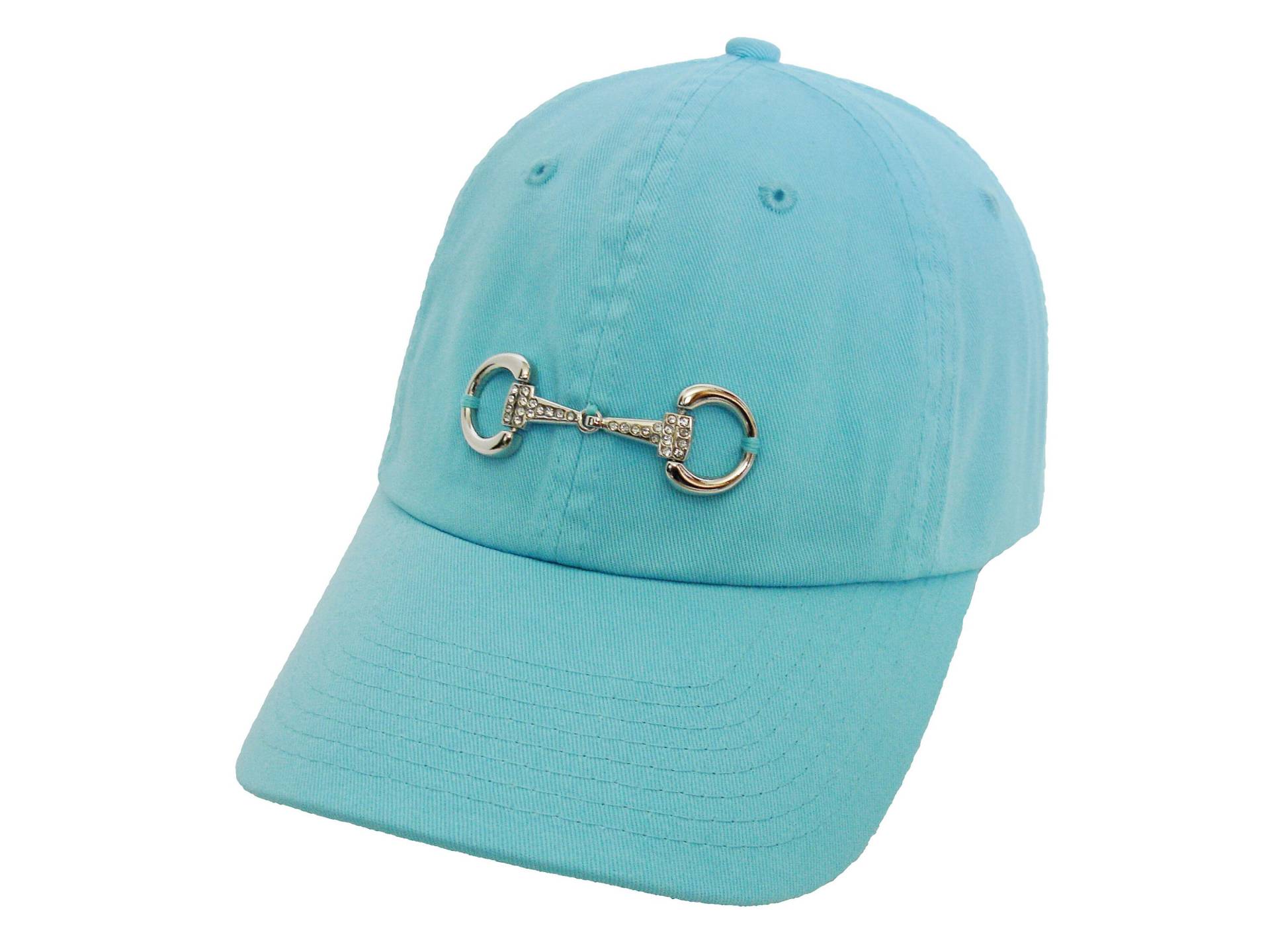 Reitermützen - Bling D Bit Cap Aqua Baseballkappe Reiterkappen Snaffle Pferdeliebhaber Caps Reitermützen - Bling D Bit Cap Aqua Baseballkappe Reiterkappen Snaffle Pferdeliebhaber Caps von EquineAccents