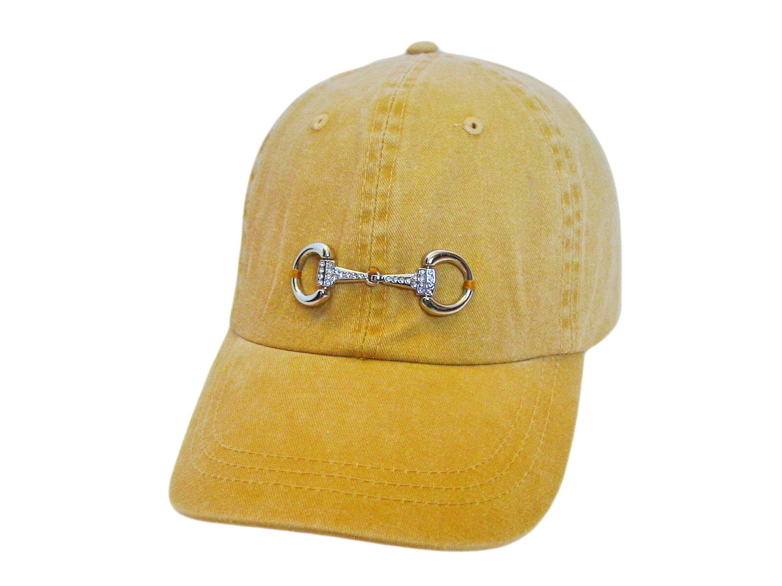 Reitermützen - Bling Snaffle Bit Cap Senfgelb Baseballkappe Reiterkappen Pferdeliebhaber Hüte Reitkappen Reitermützen - Bling Snaffle Bit Cap Senfgelb Baseballkappe Reiterkappen Pferdeliebhaber Hüte Reitkappen von EquineAccents