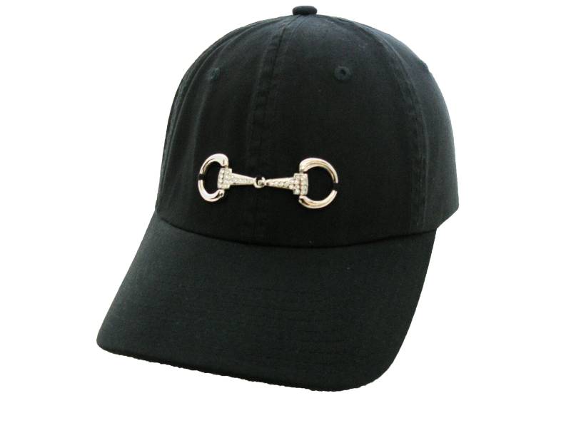 Reitermützen - Pferdekappe Bling Pferd D-Bit-Kappe Schwarze Baseballkappe Reiter-Snaffle-Bit-Kappe Reiter-Baseballmützen Reitermützen - Pferdekappe Bling Pferd D-Bit-Kappe Schwarze Baseballkappe Reiter-Snaffle-Bit-Kappe Reiter-Baseballmützen von EquineAccents