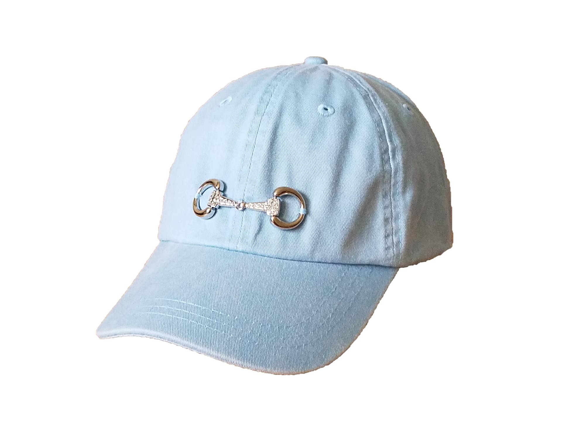 Sonnenhut - Bling Bit Cap Hellblaue Baseballkappe Reiterkappen Snaffle Für Pferde Pferdeliebhaber Hüte Sonnenhut - Bling Bit Cap Hellblaue Baseballkappe Reiterkappen Snaffle Für Pferde Pferdeliebhaber Hüte von EquineAccents
