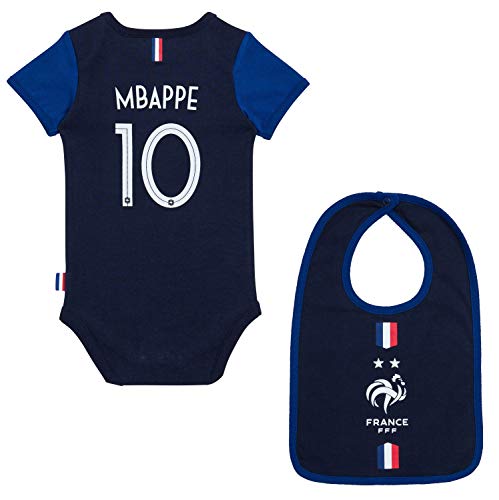 Equipe de France de Football Body + Lätzchen Kylian Mbappe, offizielle Kollektion, 18 Monate von Equipe de France de Football