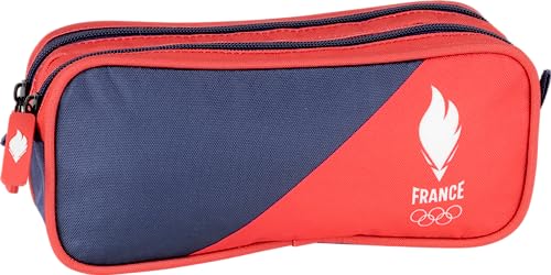 Equipe de France Federmäppchen mit 2 Fächern, 22 x 10 x 9 cm, Mehrfarbig, 22x10x9 cm, Olympics von Equipe de France