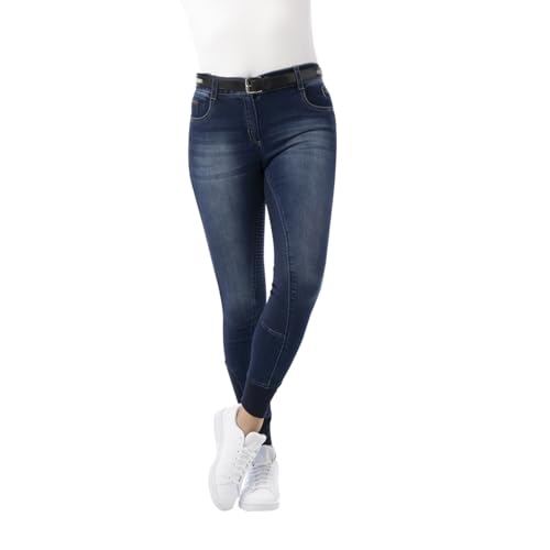 Equitheme Reithose Texas Jeans Silikone Vollbesatz - Size 34 von Equitheme
