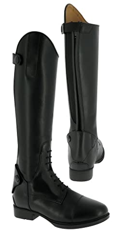 Kinder Reitstiefel EquiTheme Leder schwarz 36 von Equitheme