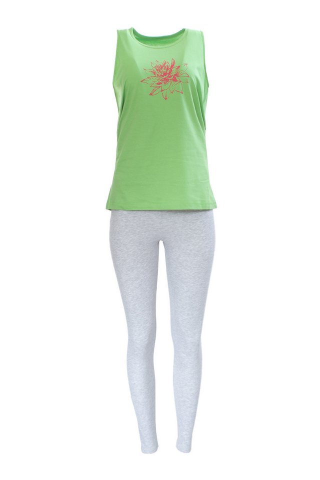 Era&Me Pyjama Era & Me Damen Pyjama Capri (2 tlg., Schlafanzughose + Schlafshirt) Reine Baumwolle von Era&Me