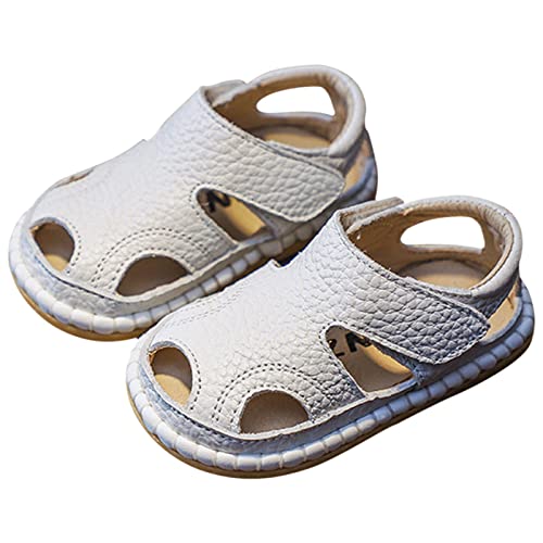 EraAja Elefanten Lauflernschuhe Sommer Baby Sandalen 0 3 alt Junge Kleinkind Schuhe Weiche Sohle Baby Mädchen Atmungsaktive Strandschuhe Sandalen Baby Wasser (White, 19 Infant) von EraAja