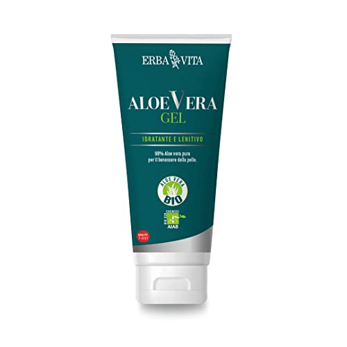 Erba Vita Aloe Vera Gel Kosmetikprodukt auf Basis von reinem Aloe Vera Gel für Feuchtigkeit, Schutz und Erfrischung der Haut - 200 ml Erba Vita Aloe Vera Gel Kosmetikprodukt auf Basis von reinem Aloe Vera Gel für Feuchtigkeit, Schutz und Erfrischung der Haut - 200 ml von Erba Vita