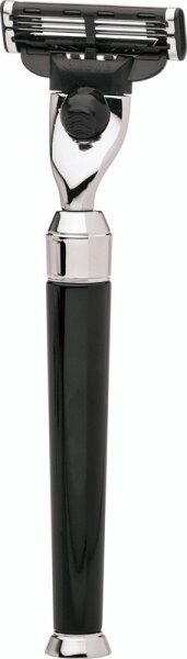 Erbe Shaving Shop Premium Design PARIS Gillette Mach3 Rasierer Edelharz schwarz von Erbe