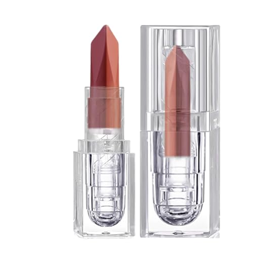 Erconsso Makeup Lip Gloss,er Lippenstift, Feuchtigkeitsspendender Make-up-Lipgloss, Nicht klebender, zweifarbiger Lipgloss, langanhaltender, feuchtigkeitsspendender Lippenstift für gesund aussehende von Erconsso