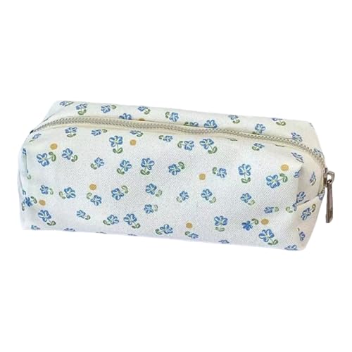 Federmäppchen mit Blumenmuster, Make-up-Tasche, Kosmetik-Organizer, kleine süße Aufbewahrungstasche für Damen, Mädchen, Reisen oder den täglichen Gebrauch, D, Refer to description, Unisex von Erconsso