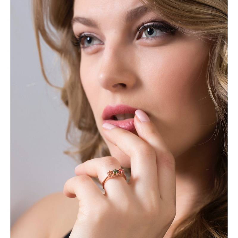 Dreifach Geburtsstein Ring Personalisierter Sterling Silber Familien Schmuck von ErdalBirdalJewelry