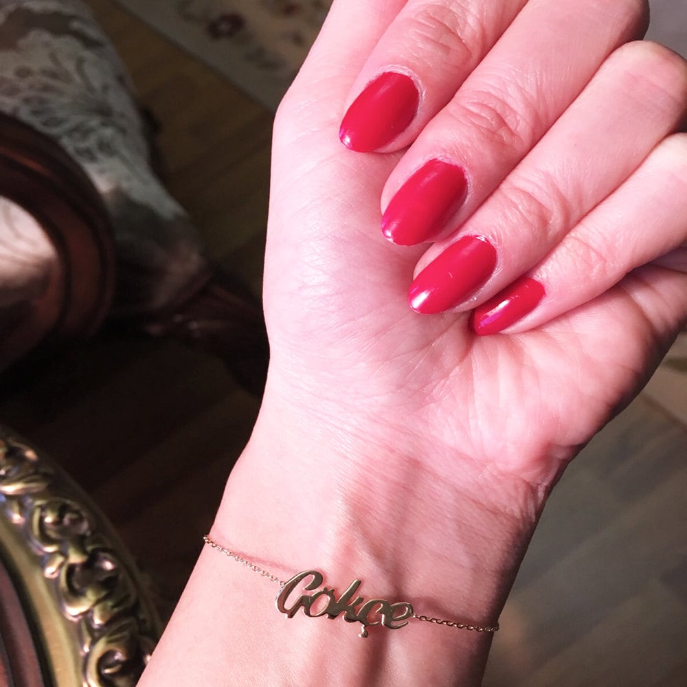 Personalisiertes Namensarmband Sterling Silber, Gold Filled Oder von ErdalBirdalJewelry