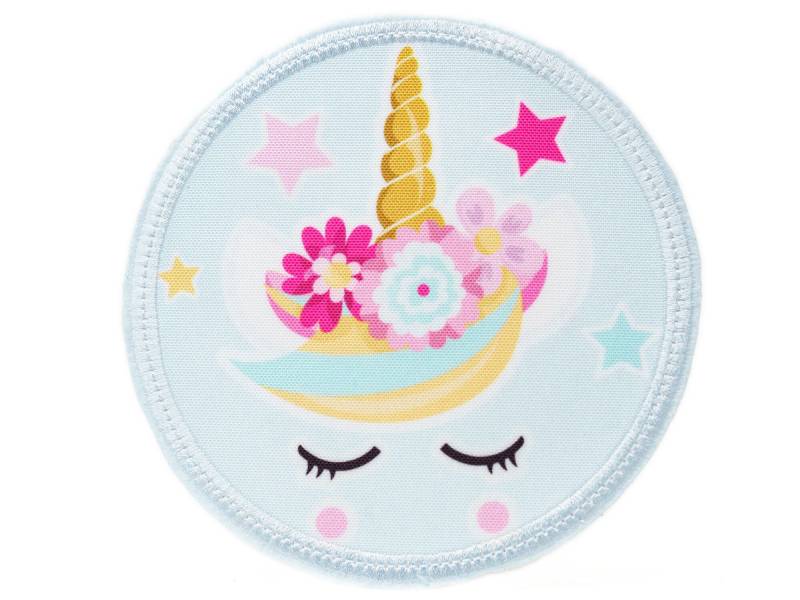 stoff - Klett Patch Für Schulranzen Einhorn Personalisierbar Mit Namen Auch Als Anhänger Oder Bügelpatch von Erdbeerkobold