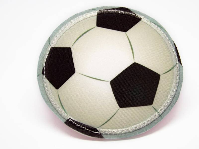 stoff - Klett Patch Für Schulranzen Fußball Personalisierbar Mit Namen Auch Als Anhänger Oder Bügelpatch von Erdbeerkobold