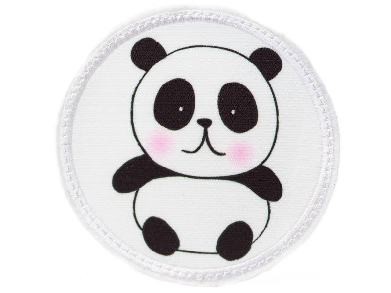 stoff - Klett Patch Für Schulranzen Panda Personalisierbar Mit Namen Auch Als Anhänger Oder Bügelpatch von Erdbeerkobold