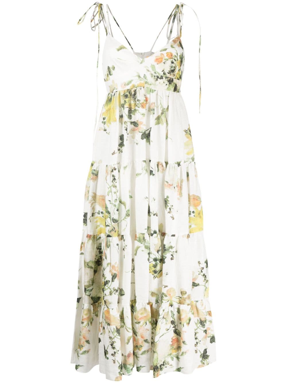 Erdem Kleid mit Blumen-Print - Weiß von Erdem