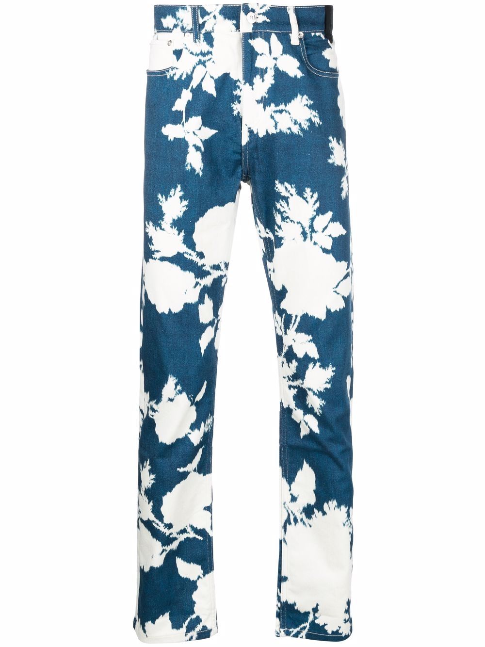 Erdem Gerade Jeans mit Blumen-Print - Blau von Erdem