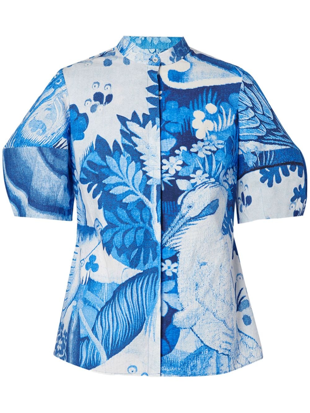 Erdem Hemd mit grafischem Print - Blau von Erdem