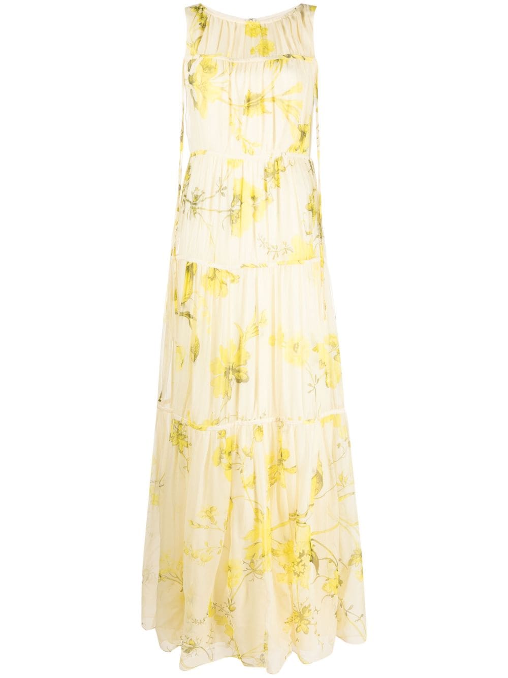 Erdem Maxikleid mit Blumen-Print - Nude von Erdem