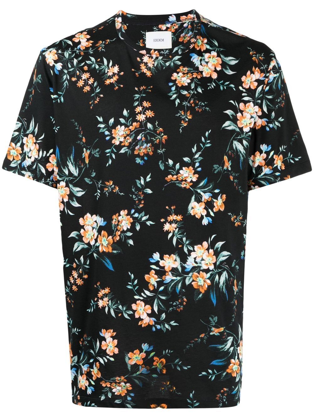 Erdem Kallmus T-Shirt mit Blumen-Print - Schwarz von Erdem