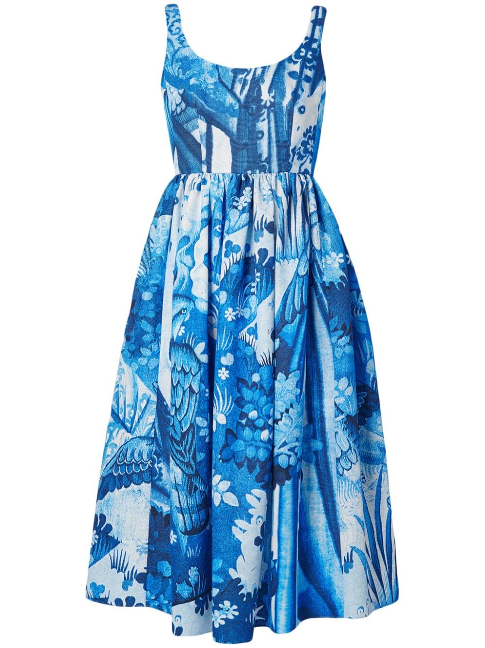 Erdem Midikleid mit Blumen-Print - Blau von Erdem