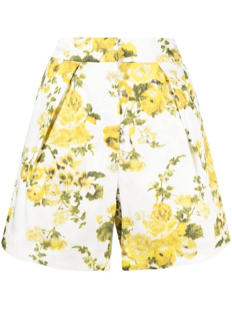 Erdem Shorts mit Blumen-Print - Weiß von Erdem