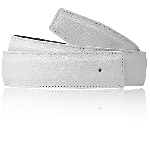 Erdi Ünver H Gürtel passend zur H Gürtelschanlle ohne Schnalle in 32mm (115 cm, Weiß) von Erdi Ünver