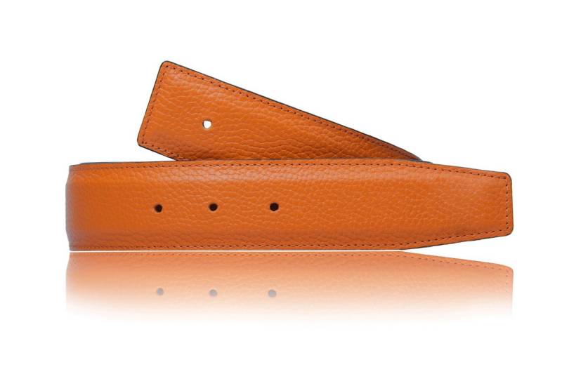 Erdi Ünver Ledergürtel Wendegürtel Orange 32mm ohne H Schnalle & H Gürtelschnalle von Erdi Ünver