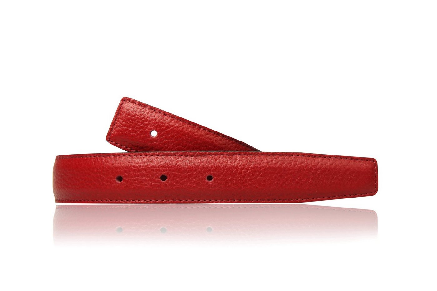 Erdi Ünver Ledergürtel Wendegürtel Rot 32mm ohne H Schnalle & H Gürtelschnalle von Erdi Ünver