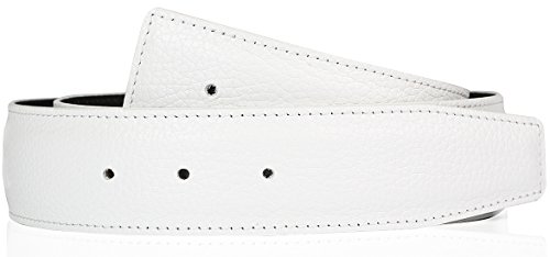 Exklusiver Hochwertiger Herren & Damen Echtleder Wendegürtel in Weiß 31mm Gürtel 105 cm von Erdi Ünver